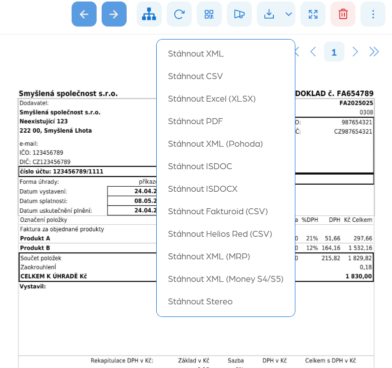 Exportujete data